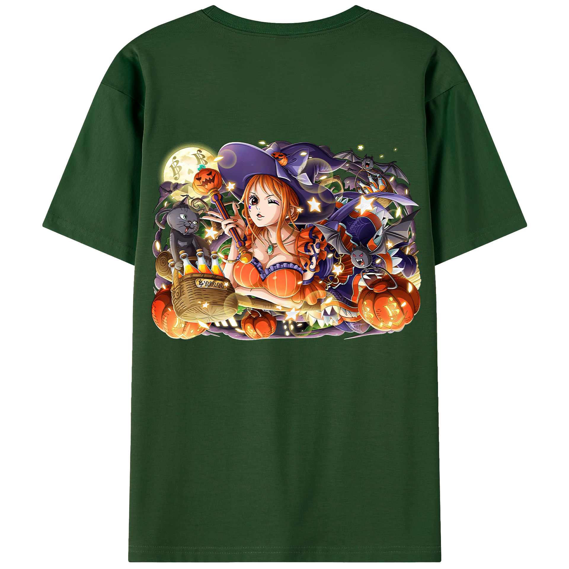ワンピース ナミ ONE PIECE Nami 綿100％半袖Tシャツ（背面プリント）
